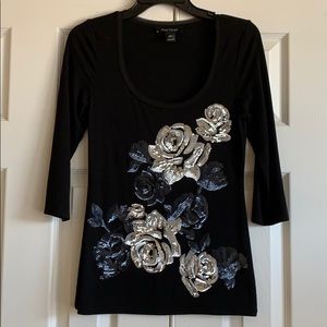 WHBM 3/4 sleeve tee